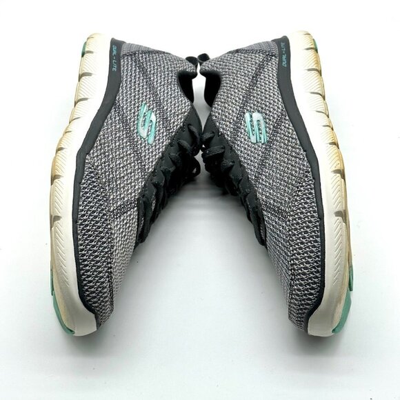 SKECHERS Duallite Foam Lite Weight Women's Sneakers Grey Size 10 - Picture 7 of 10